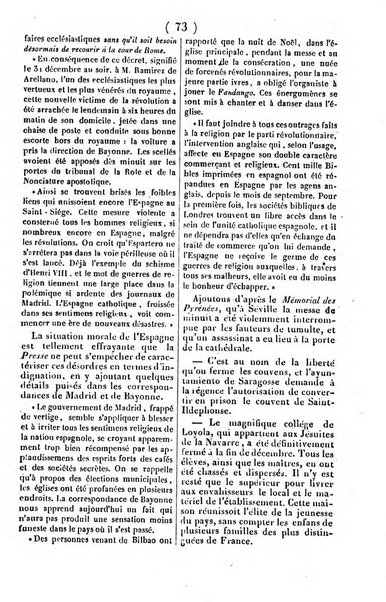 L'ami de la religion journal et revue ecclesiastique, politique et litteraire