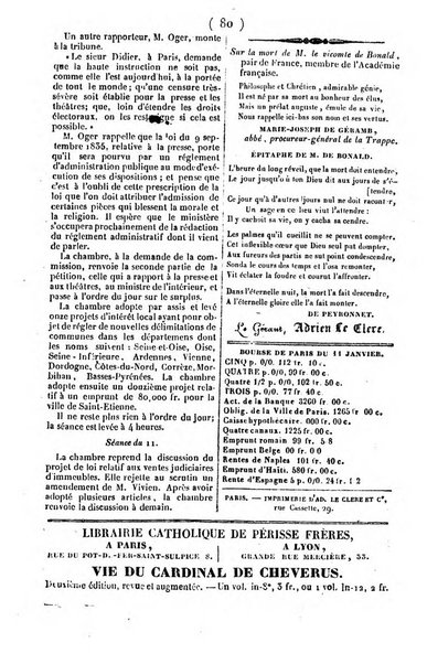 L'ami de la religion journal et revue ecclesiastique, politique et litteraire