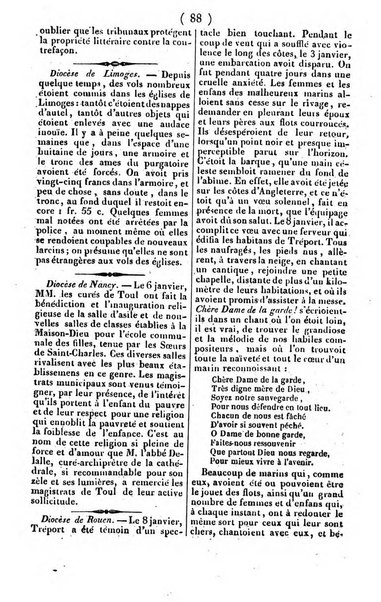 L'ami de la religion journal et revue ecclesiastique, politique et litteraire