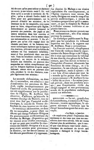 L'ami de la religion journal et revue ecclesiastique, politique et litteraire