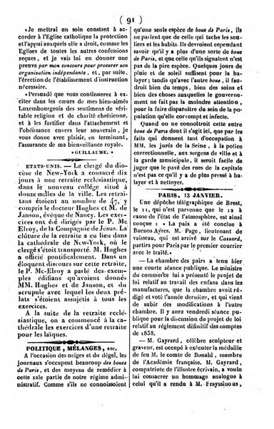 L'ami de la religion journal et revue ecclesiastique, politique et litteraire