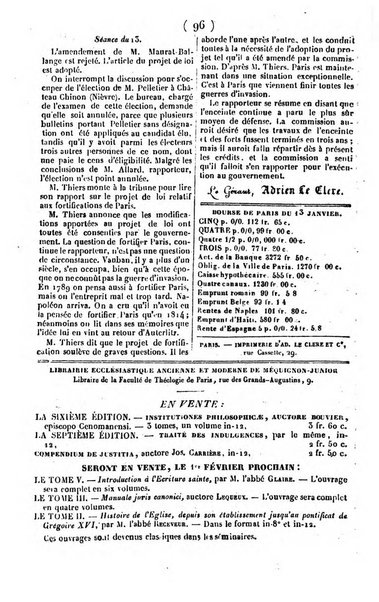 L'ami de la religion journal et revue ecclesiastique, politique et litteraire