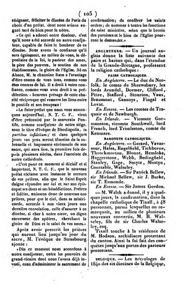 L'ami de la religion journal et revue ecclesiastique, politique et litteraire