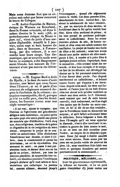 L'ami de la religion journal et revue ecclesiastique, politique et litteraire