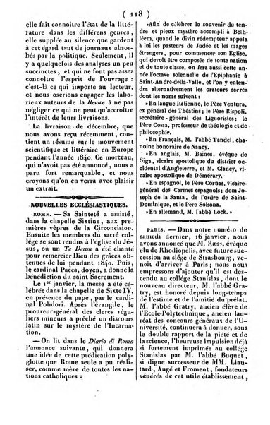 L'ami de la religion journal et revue ecclesiastique, politique et litteraire