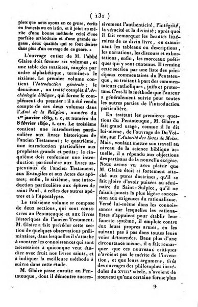 L'ami de la religion journal et revue ecclesiastique, politique et litteraire