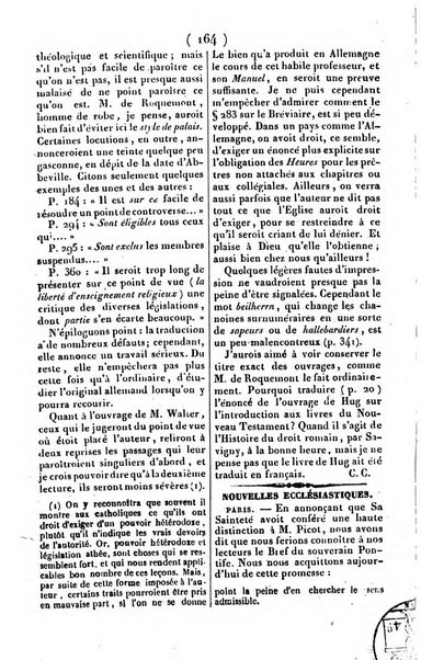 L'ami de la religion journal et revue ecclesiastique, politique et litteraire