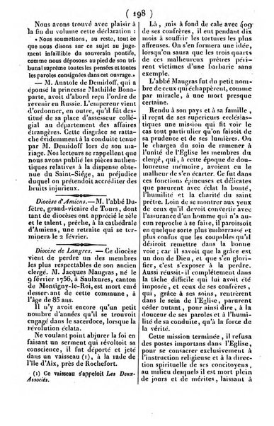 L'ami de la religion journal et revue ecclesiastique, politique et litteraire