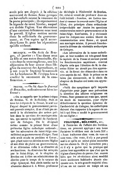 L'ami de la religion journal et revue ecclesiastique, politique et litteraire