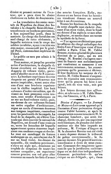 L'ami de la religion journal et revue ecclesiastique, politique et litteraire