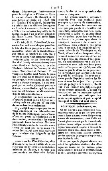 L'ami de la religion journal et revue ecclesiastique, politique et litteraire