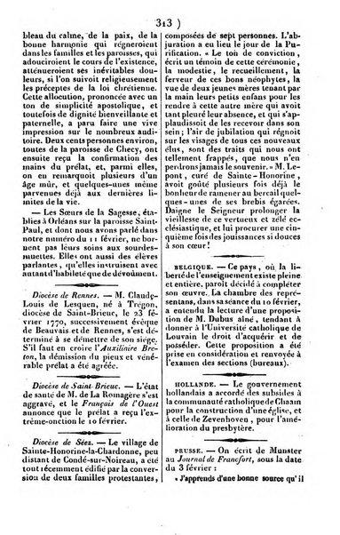 L'ami de la religion journal et revue ecclesiastique, politique et litteraire