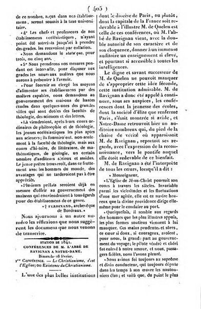 L'ami de la religion journal et revue ecclesiastique, politique et litteraire