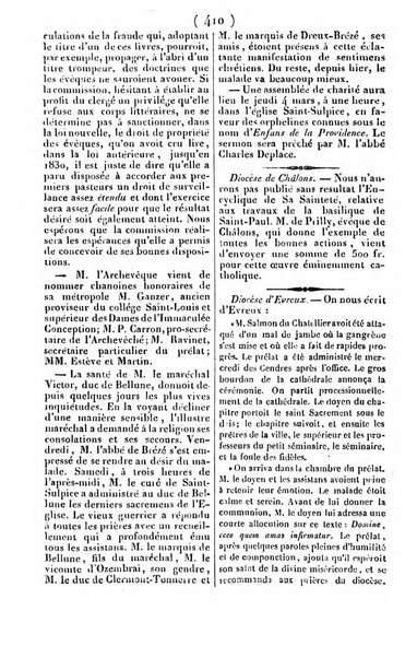 L'ami de la religion journal et revue ecclesiastique, politique et litteraire