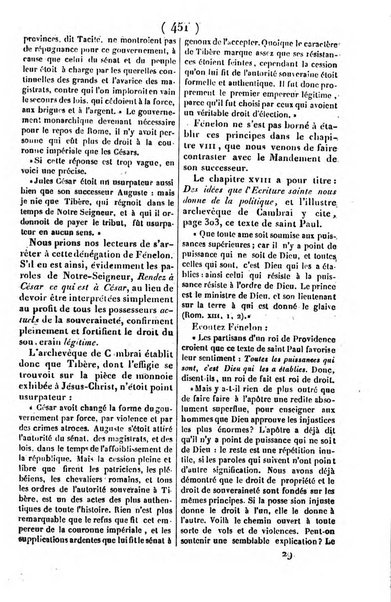 L'ami de la religion journal et revue ecclesiastique, politique et litteraire