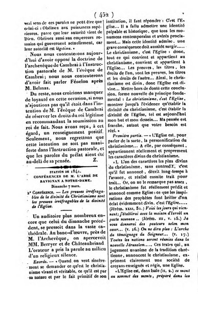 L'ami de la religion journal et revue ecclesiastique, politique et litteraire