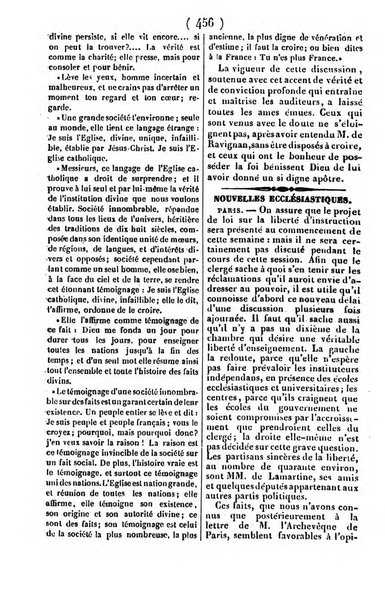 L'ami de la religion journal et revue ecclesiastique, politique et litteraire