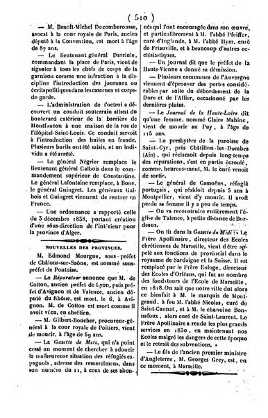 L'ami de la religion journal et revue ecclesiastique, politique et litteraire