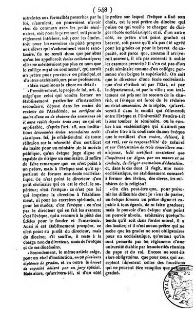 L'ami de la religion journal et revue ecclesiastique, politique et litteraire