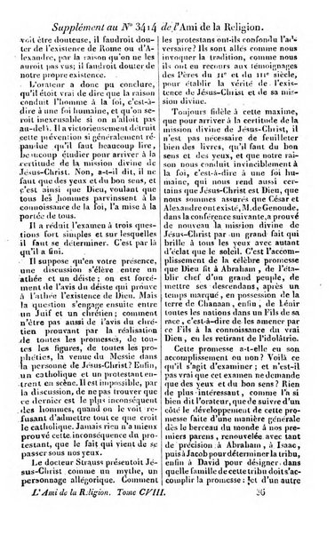 L'ami de la religion journal et revue ecclesiastique, politique et litteraire