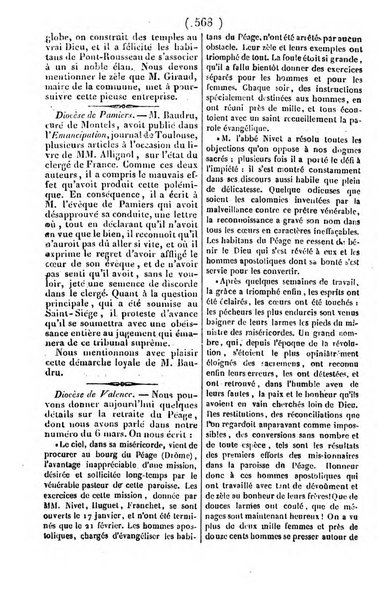 L'ami de la religion journal et revue ecclesiastique, politique et litteraire