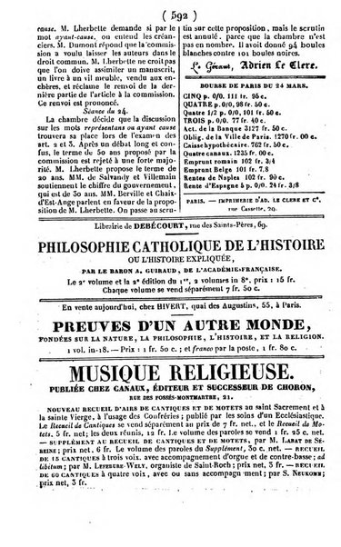 L'ami de la religion journal et revue ecclesiastique, politique et litteraire