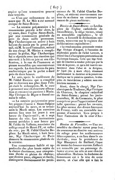 L'ami de la religion journal et revue ecclesiastique, politique et litteraire