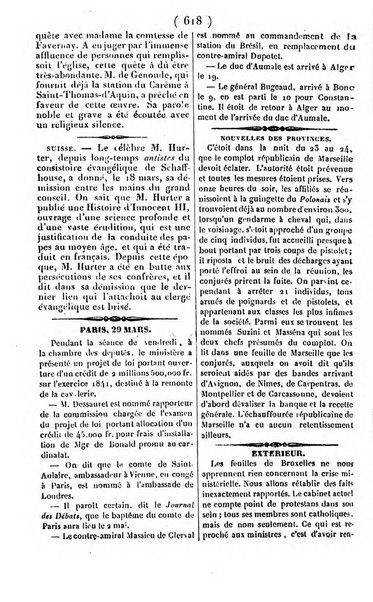 L'ami de la religion journal et revue ecclesiastique, politique et litteraire