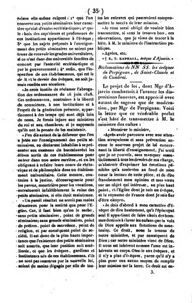 L'ami de la religion journal et revue ecclesiastique, politique et litteraire