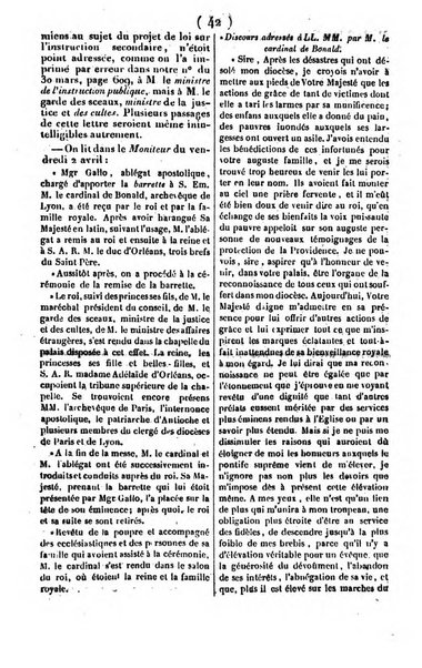 L'ami de la religion journal et revue ecclesiastique, politique et litteraire