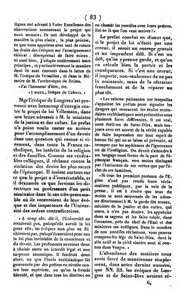 L'ami de la religion journal et revue ecclesiastique, politique et litteraire