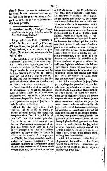 L'ami de la religion journal et revue ecclesiastique, politique et litteraire