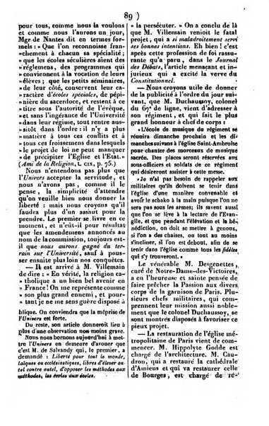 L'ami de la religion journal et revue ecclesiastique, politique et litteraire