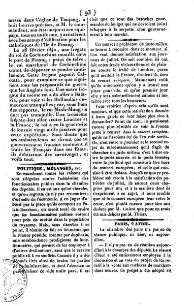 L'ami de la religion journal et revue ecclesiastique, politique et litteraire