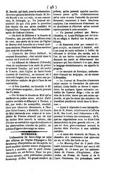 L'ami de la religion journal et revue ecclesiastique, politique et litteraire