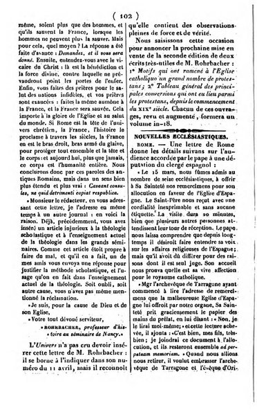 L'ami de la religion journal et revue ecclesiastique, politique et litteraire