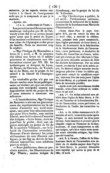 L'ami de la religion journal et revue ecclesiastique, politique et litteraire