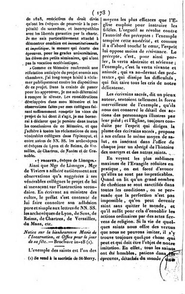 L'ami de la religion journal et revue ecclesiastique, politique et litteraire