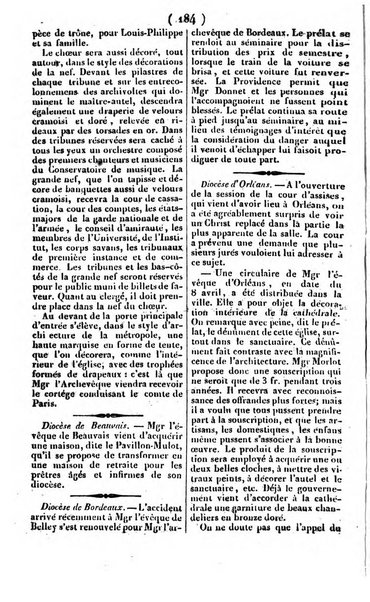 L'ami de la religion journal et revue ecclesiastique, politique et litteraire