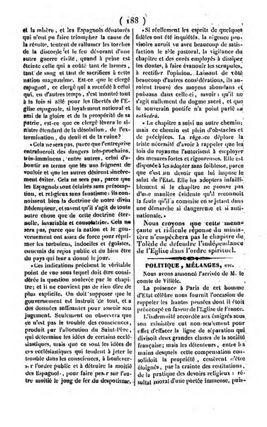 L'ami de la religion journal et revue ecclesiastique, politique et litteraire