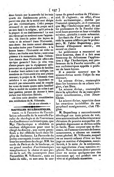 L'ami de la religion journal et revue ecclesiastique, politique et litteraire