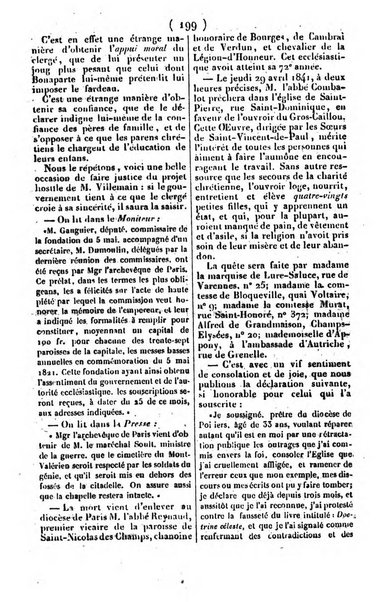 L'ami de la religion journal et revue ecclesiastique, politique et litteraire