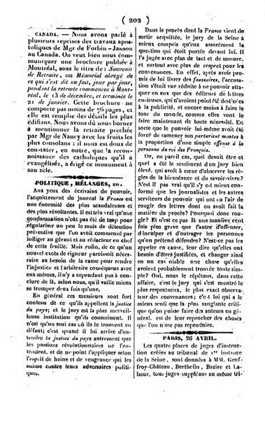 L'ami de la religion journal et revue ecclesiastique, politique et litteraire