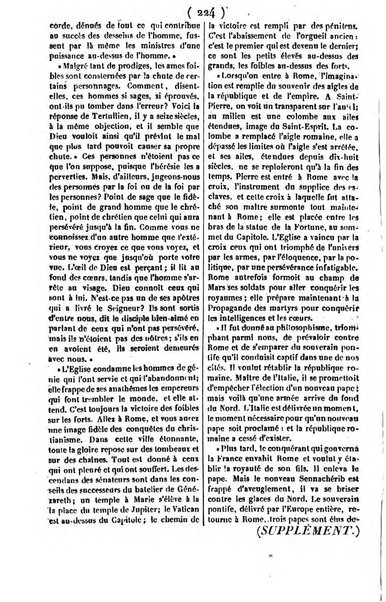 L'ami de la religion journal et revue ecclesiastique, politique et litteraire