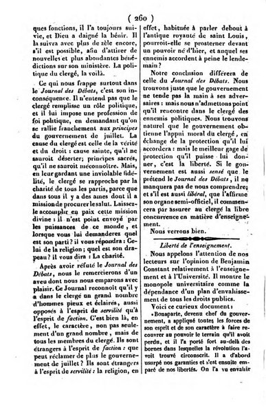 L'ami de la religion journal et revue ecclesiastique, politique et litteraire