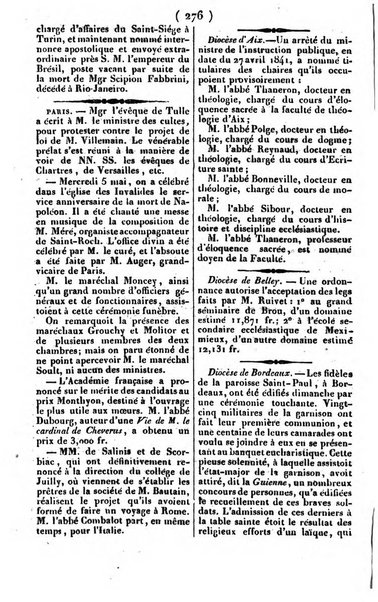 L'ami de la religion journal et revue ecclesiastique, politique et litteraire