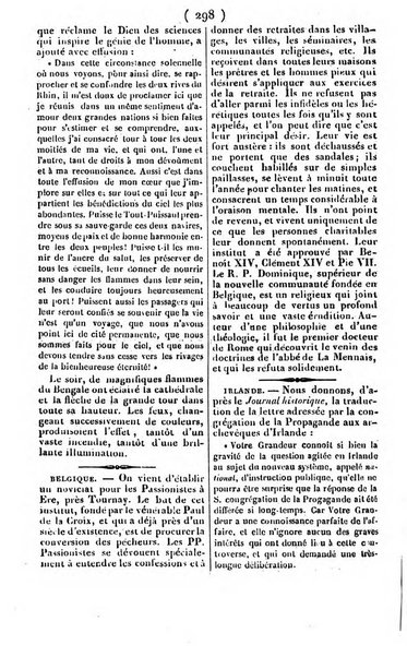 L'ami de la religion journal et revue ecclesiastique, politique et litteraire