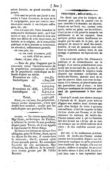 L'ami de la religion journal et revue ecclesiastique, politique et litteraire