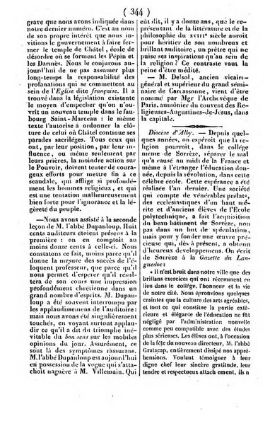 L'ami de la religion journal et revue ecclesiastique, politique et litteraire