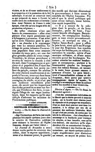 L'ami de la religion journal et revue ecclesiastique, politique et litteraire